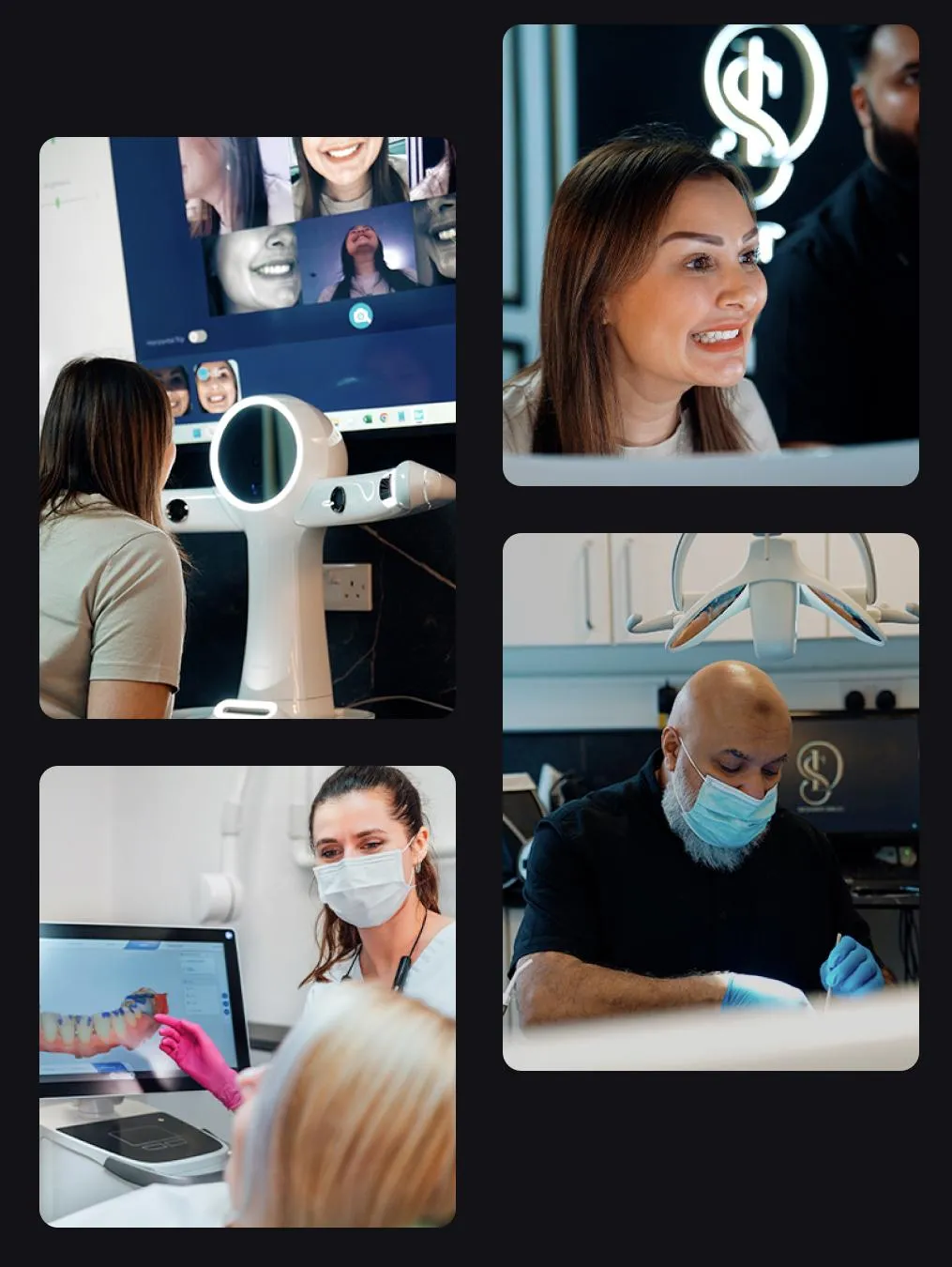 Designer Smiles clinic: facial scanning, digital smile design and 3D composite bonding in progress